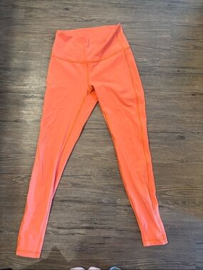 lululemon athletica High-Waisted Leggings in Bright Coral